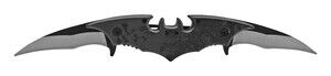 Dual Blade Batman Folding Pocket Knife with Belt Clip - Black